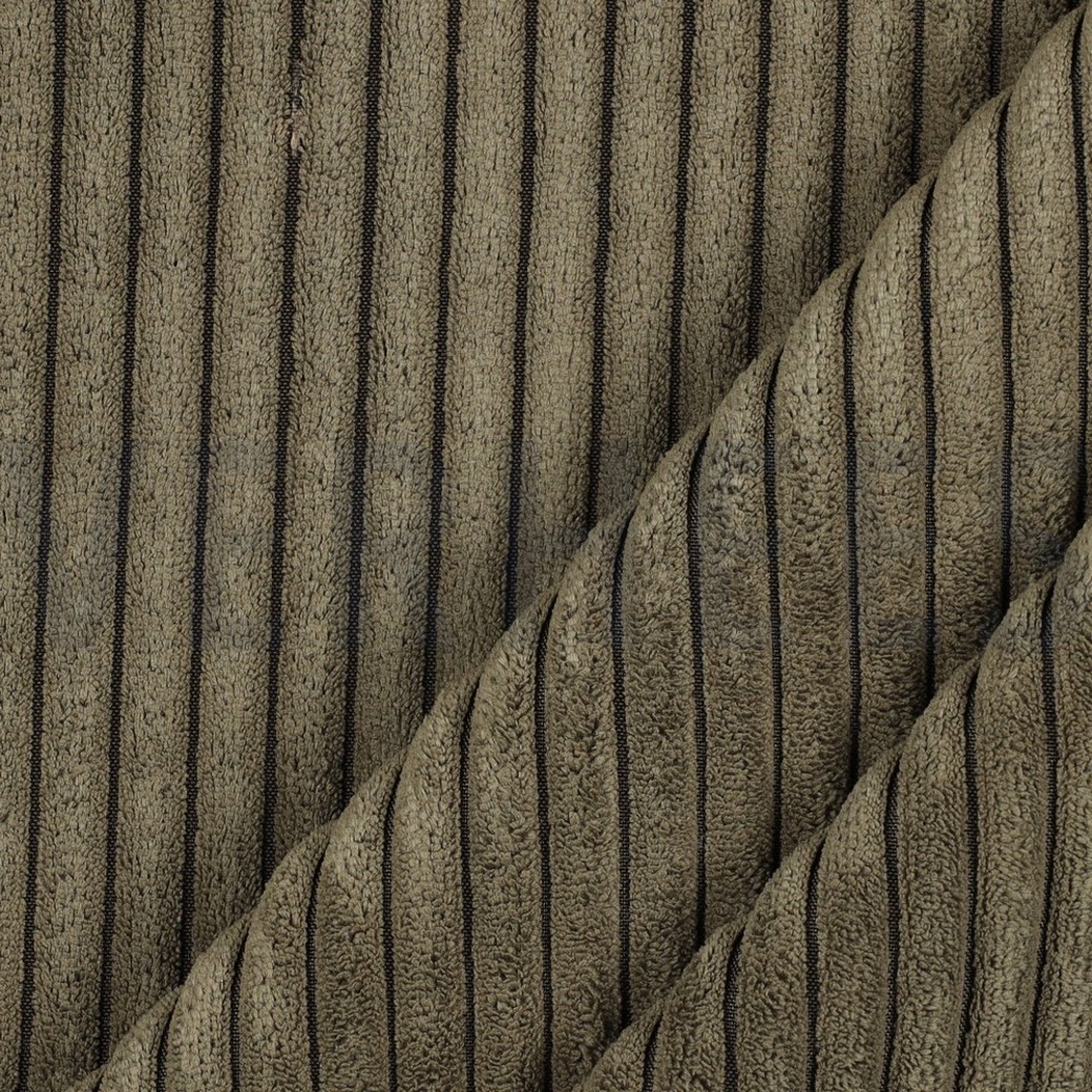 VELOURS DECO CORDUROY OLIVE #3