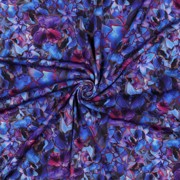 ROSELLA STRETCH DIGITAL FLOWERS COBALT (thumbnail) #3