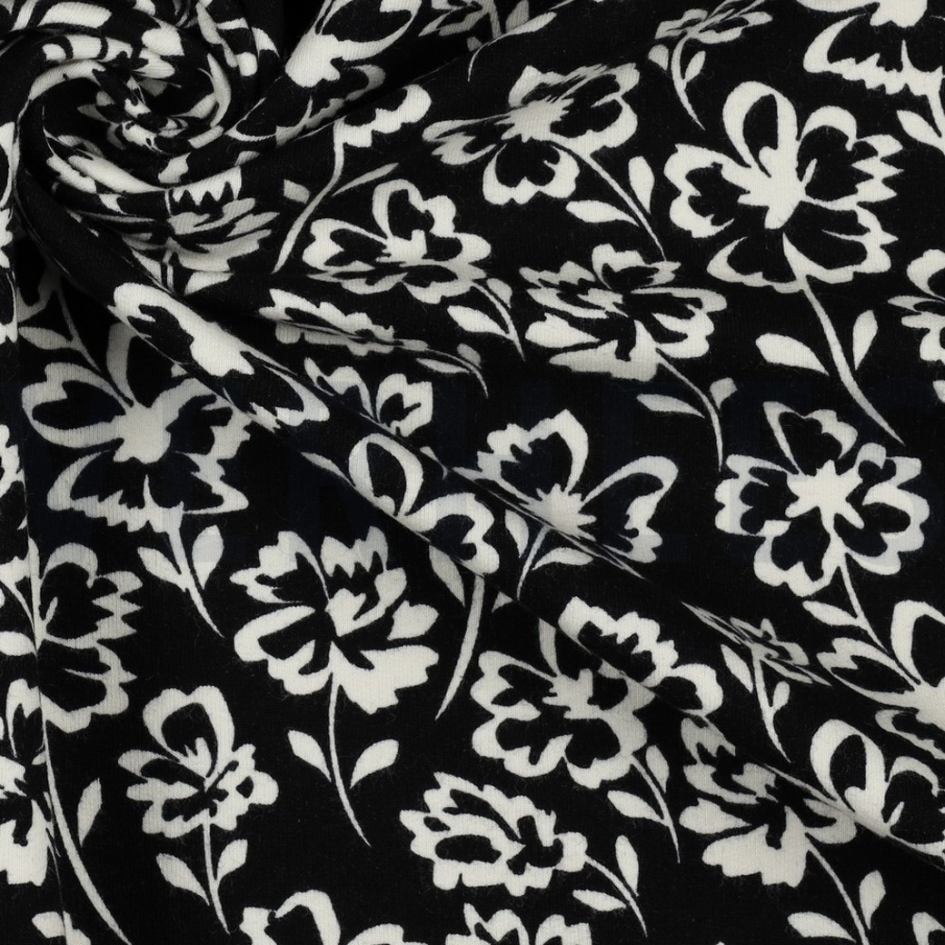 SOFT SWEAT FLOWERS BLACK #3