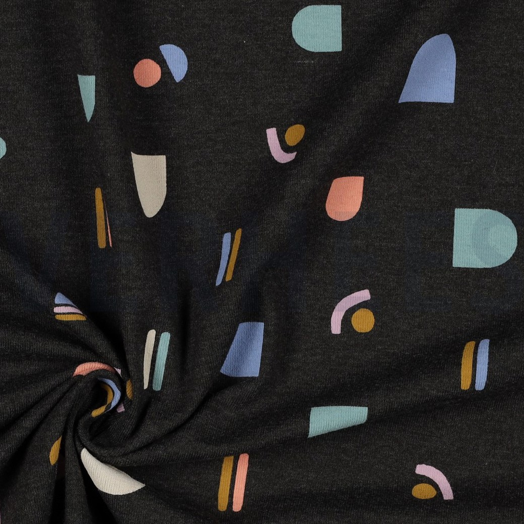 JERSEY MELANGE ABSTRACT ANTHRACITE MELANGE #3