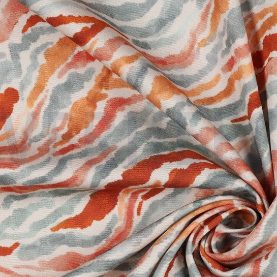 VISCOSE ROSELLA STRETCH DIGITAAL DIERENHUID ECRU #7