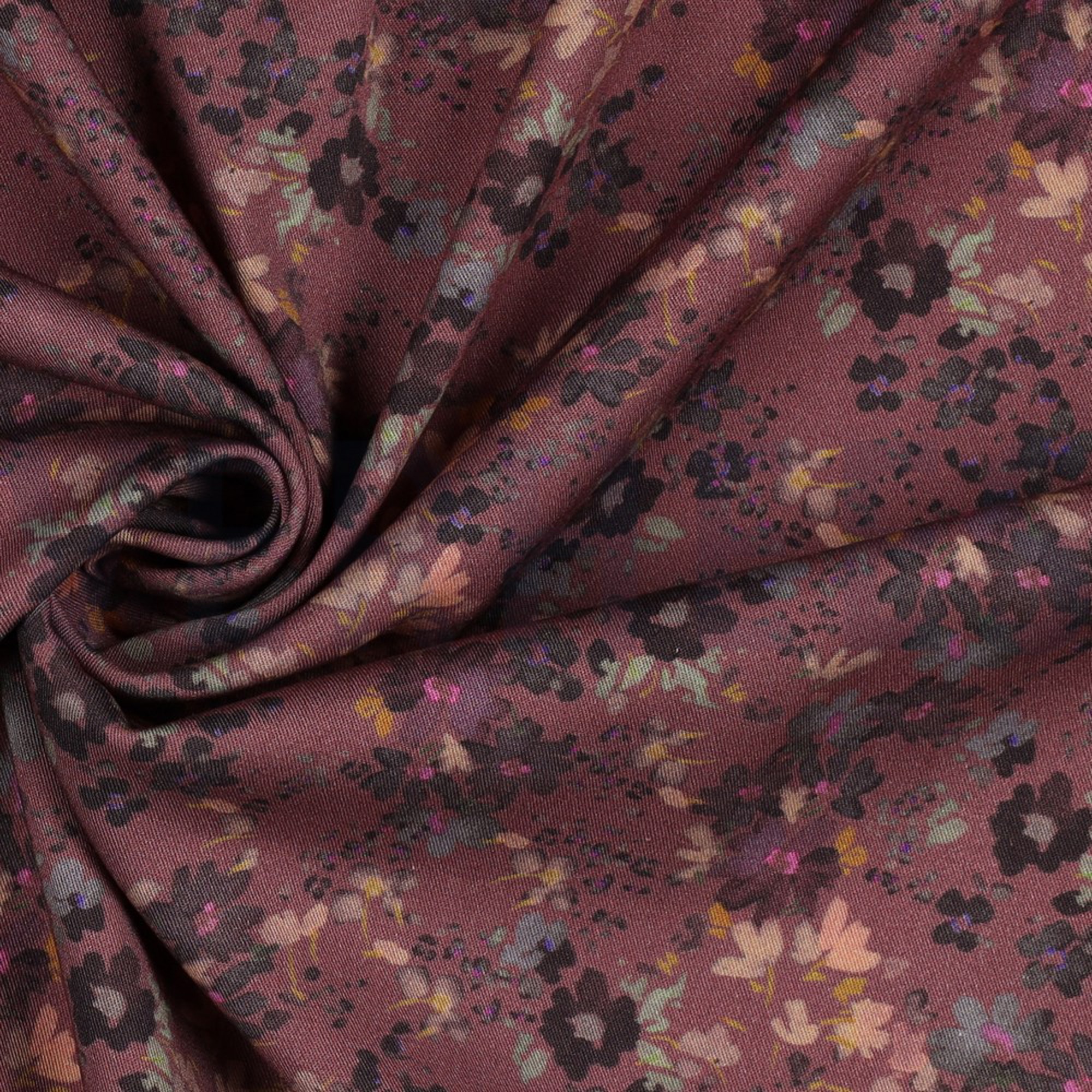ROSELLA STRETCH DIGITAL FLOWERS ROSEWOOD (high resolution) #3