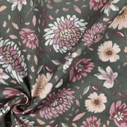 LINEN VISCOSE WASHED FLOWERS SEAWEED (thumbnail) #3