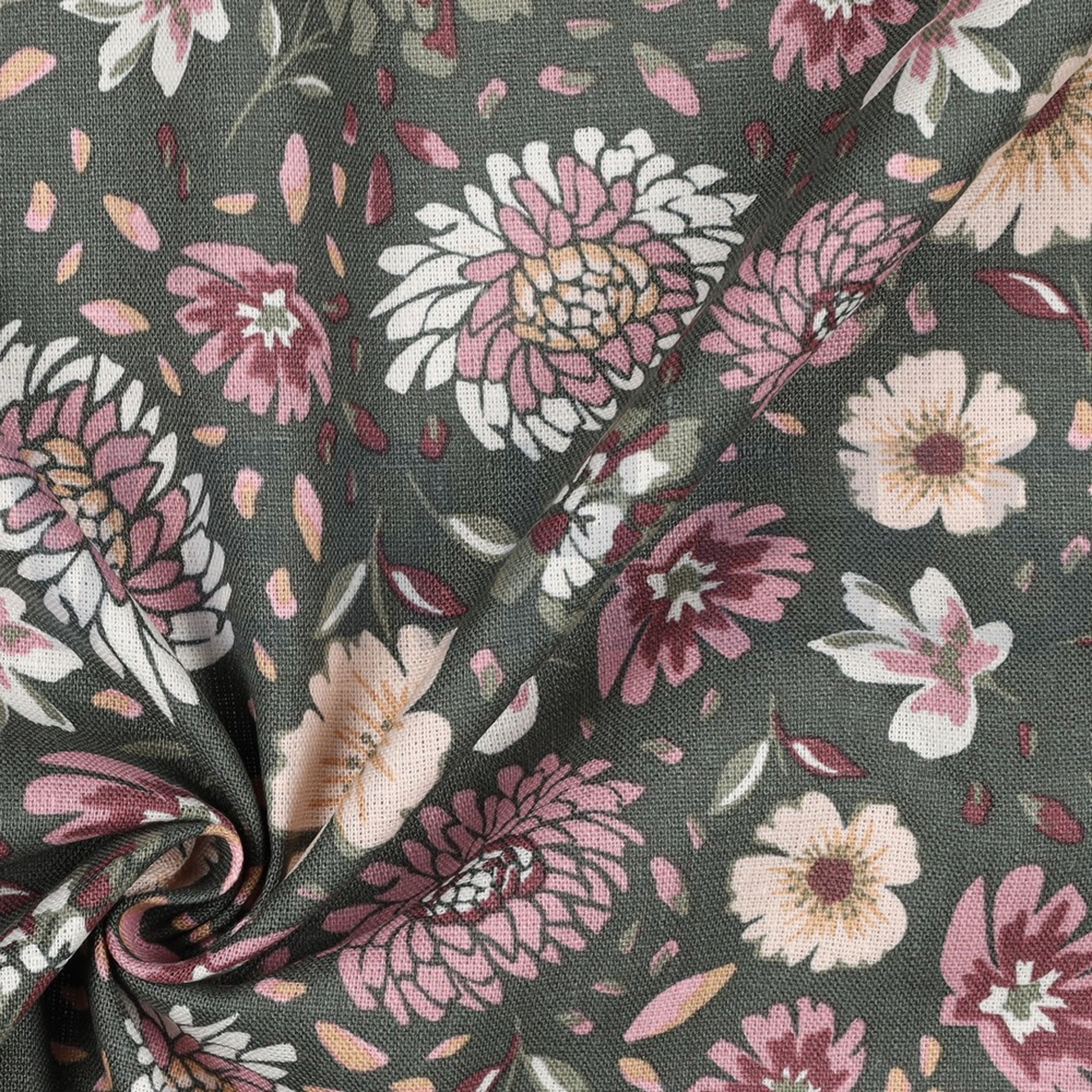 LINEN VISCOSE WASHED FLOWERS SEAWEED (high resolution) #3