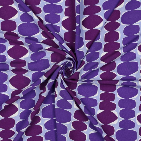 LENZING™ ECOVERO™ ABSTRACT LILA/VIOLETT #7