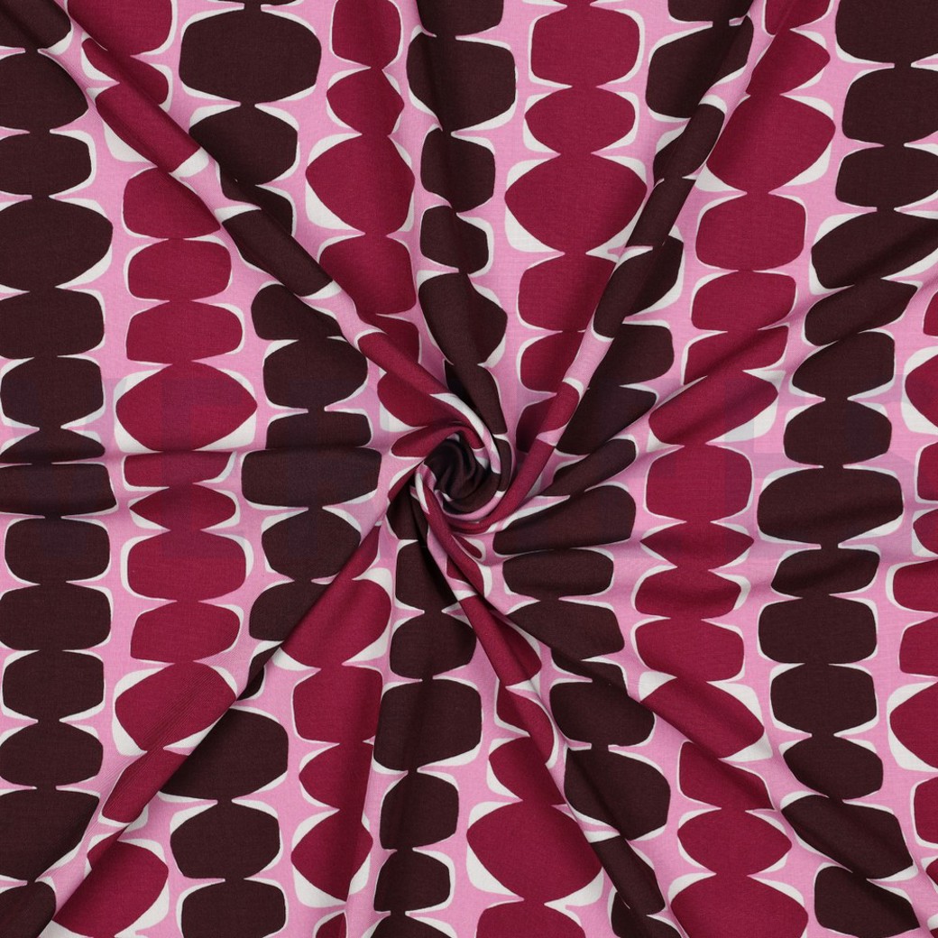 LENZING ECOVERO ABSTRACT FUCHSIA #3
