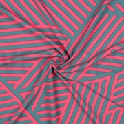 MAGNOLIA STRETCH GEOMETRIC PETROL/FUCHSIA (thumbnail) #3