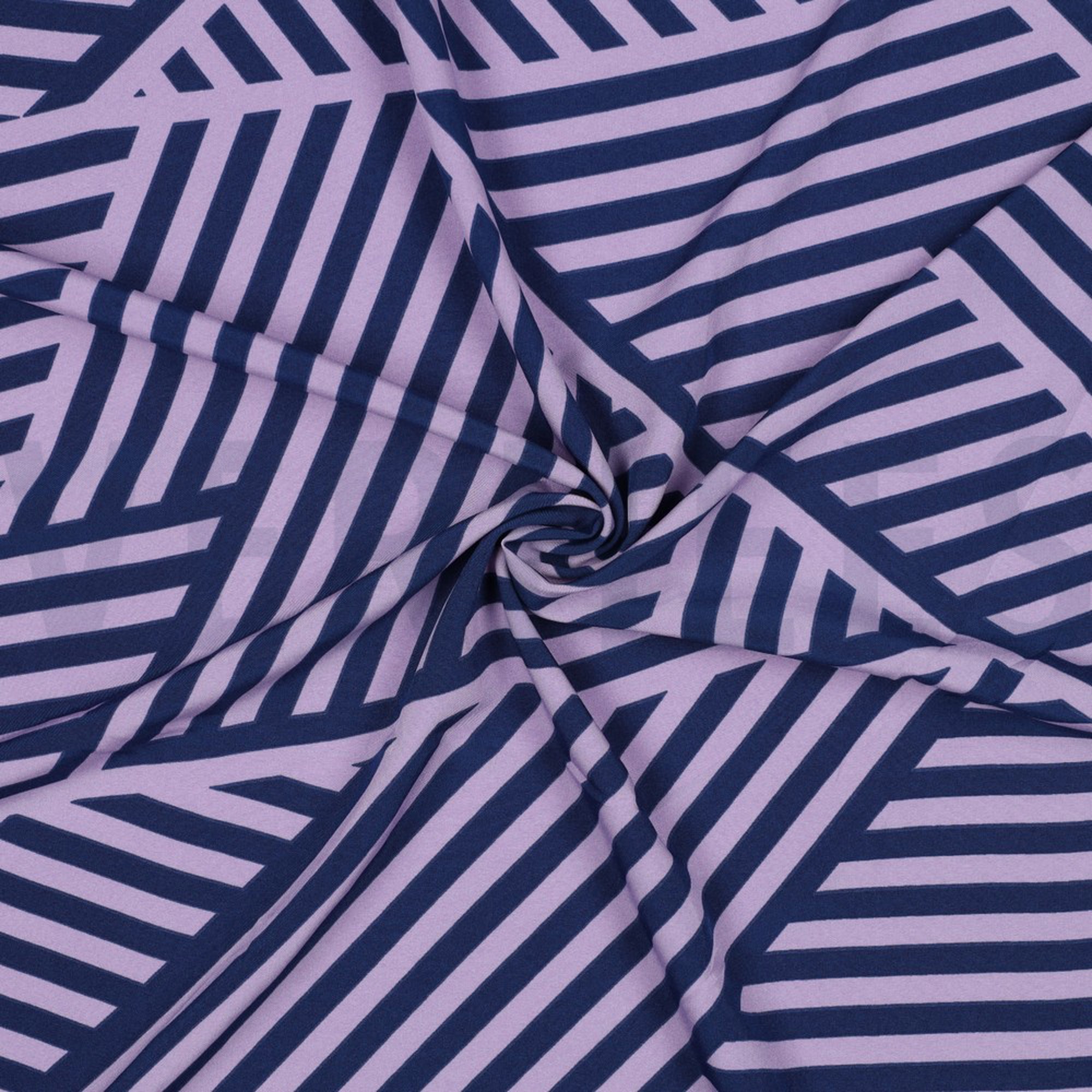 MAGNOLIA STRETCH GEOMETRIC LAVENDER/NAVY (high resolution) #3
