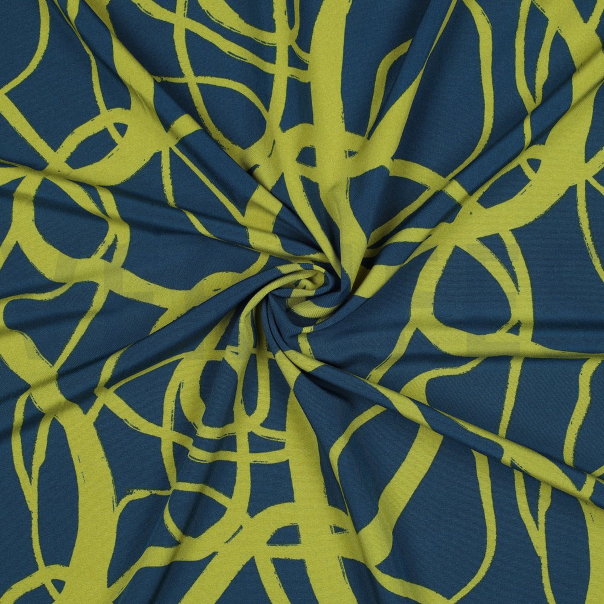 MAGNOLIA STRETCH ABSTRACT PETROL (high resolution) #3