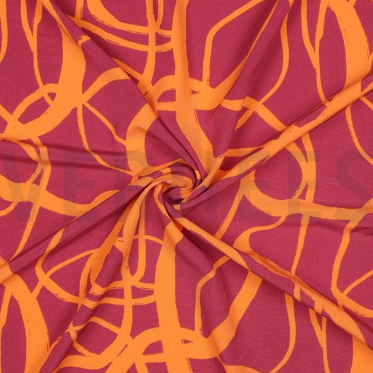 MAGNOLIA STRETCH ABSTRACT ROSA #7