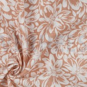 LINEN WASHED FLOWERS LIGHT APRICOT (thumbnail) #3