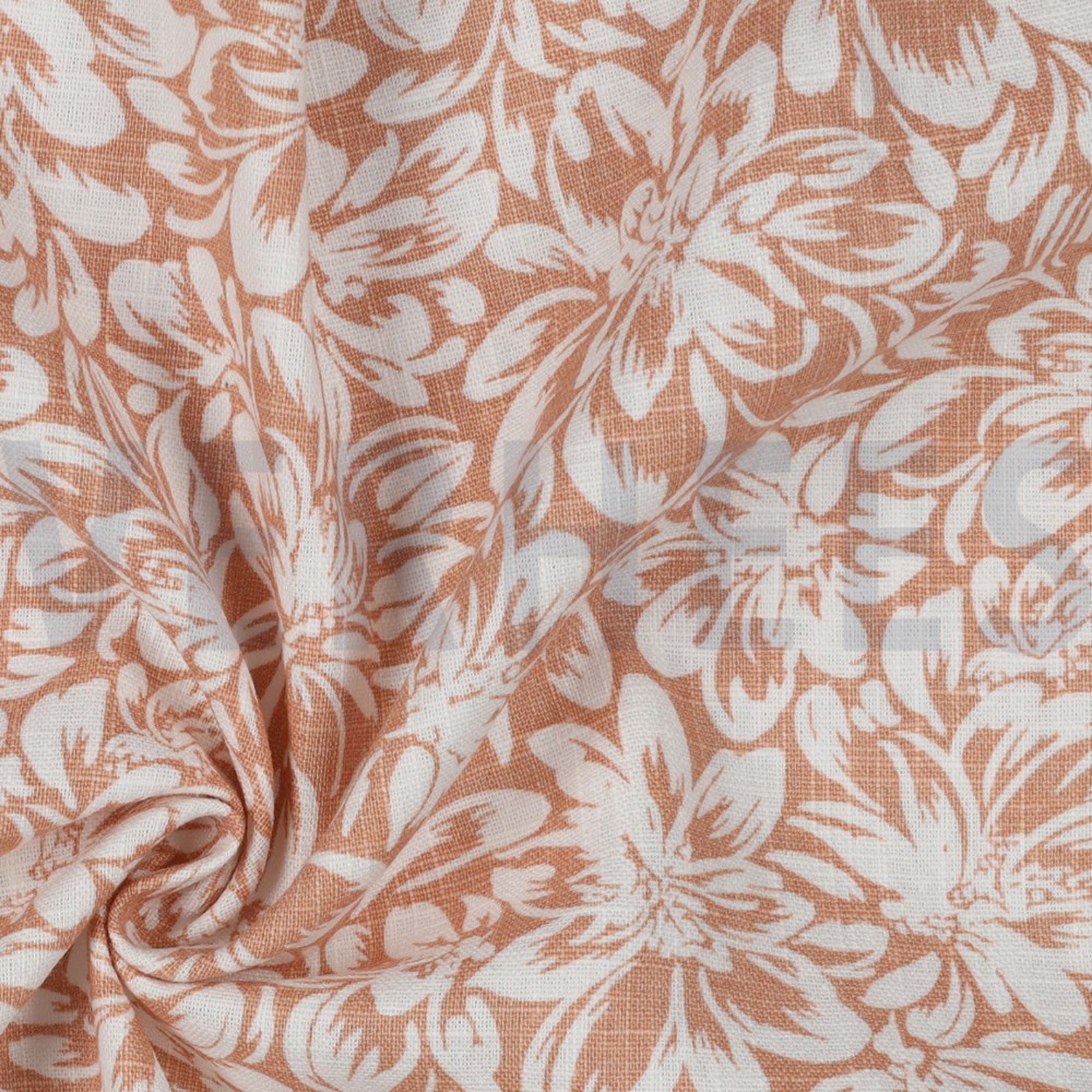 LINEN WASHED FLOWERS LIGHT APRICOT (high resolution) #3