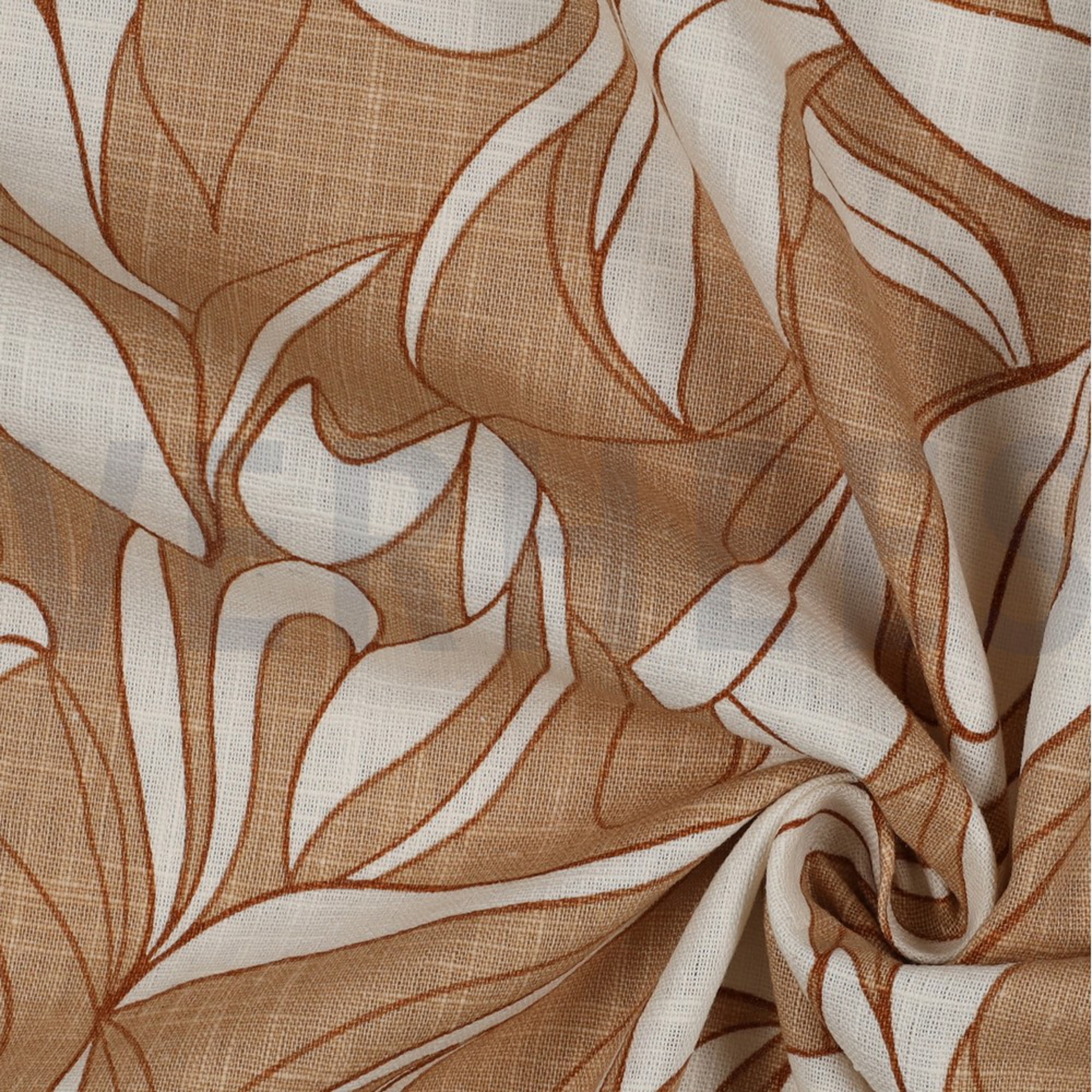 LINEN WASHED ABSTRACT CAPPUCCINO (high resolution) #3