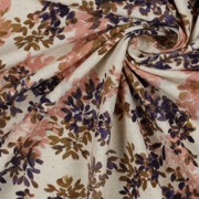 LINEN JERSEY DIGITAL FLOWERS NATURAL / LAVENDER (thumbnail) #3
