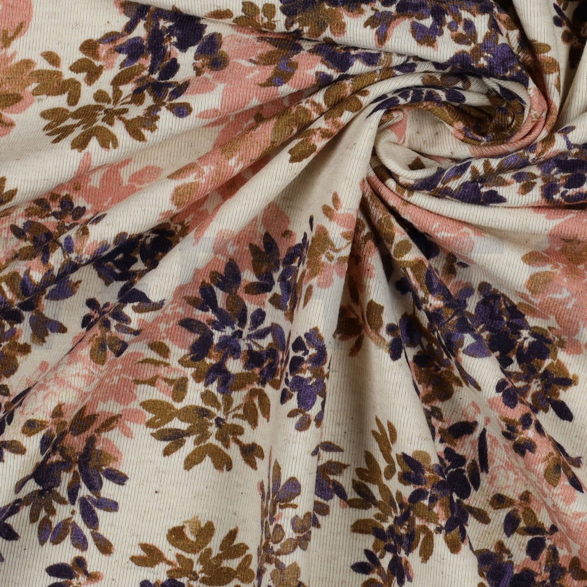 LINEN JERSEY DIGITAL FLOWERS NATURAL / LAVENDER (high resolution) #3