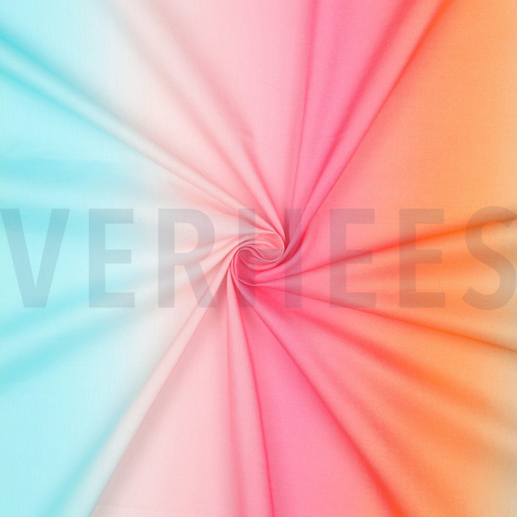 COTTON VOILE DIGITAL ABSTRACT PINK #3