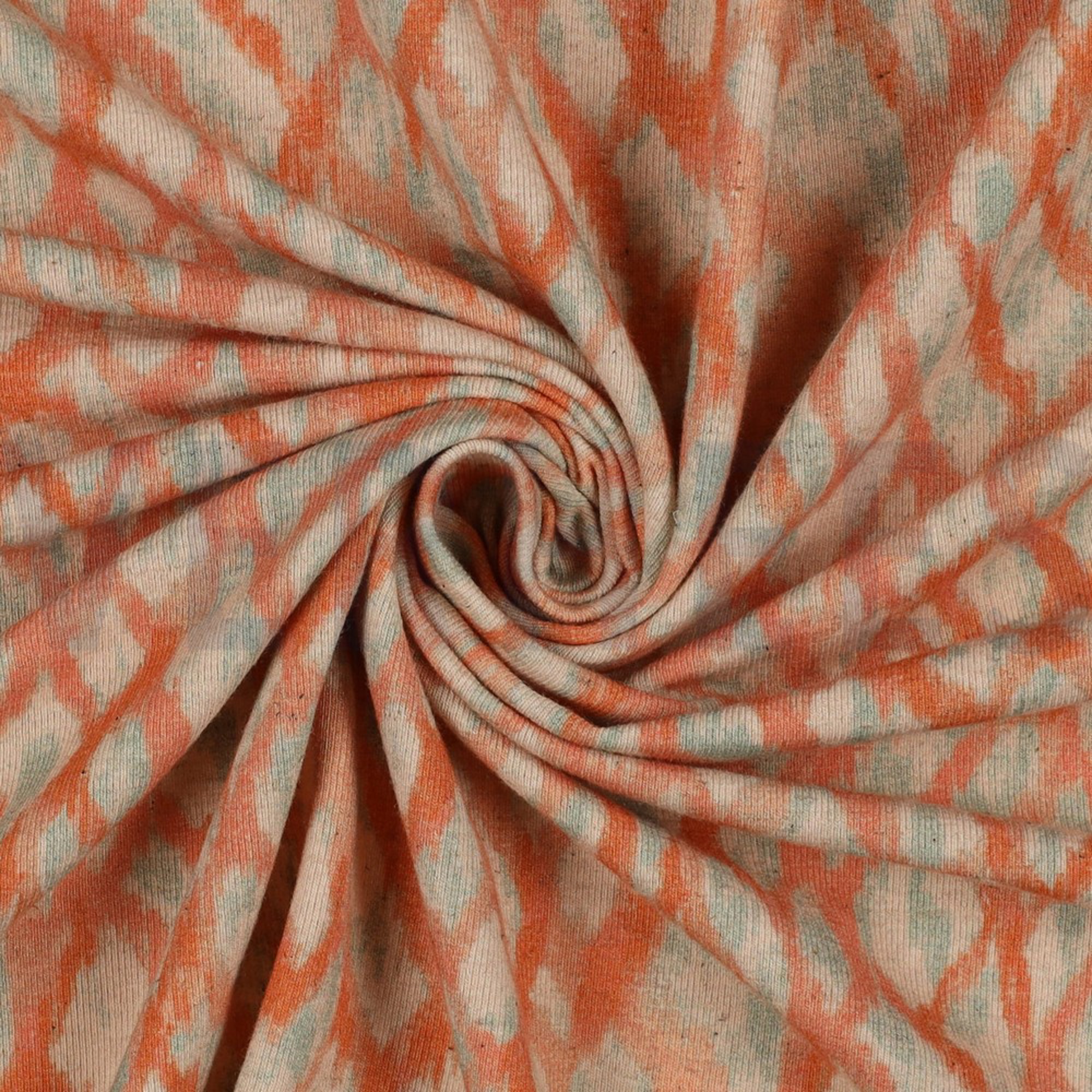 LINEN JERSEY DIGITAL ANIMAL SKIN APRICOT (high resolution) #3