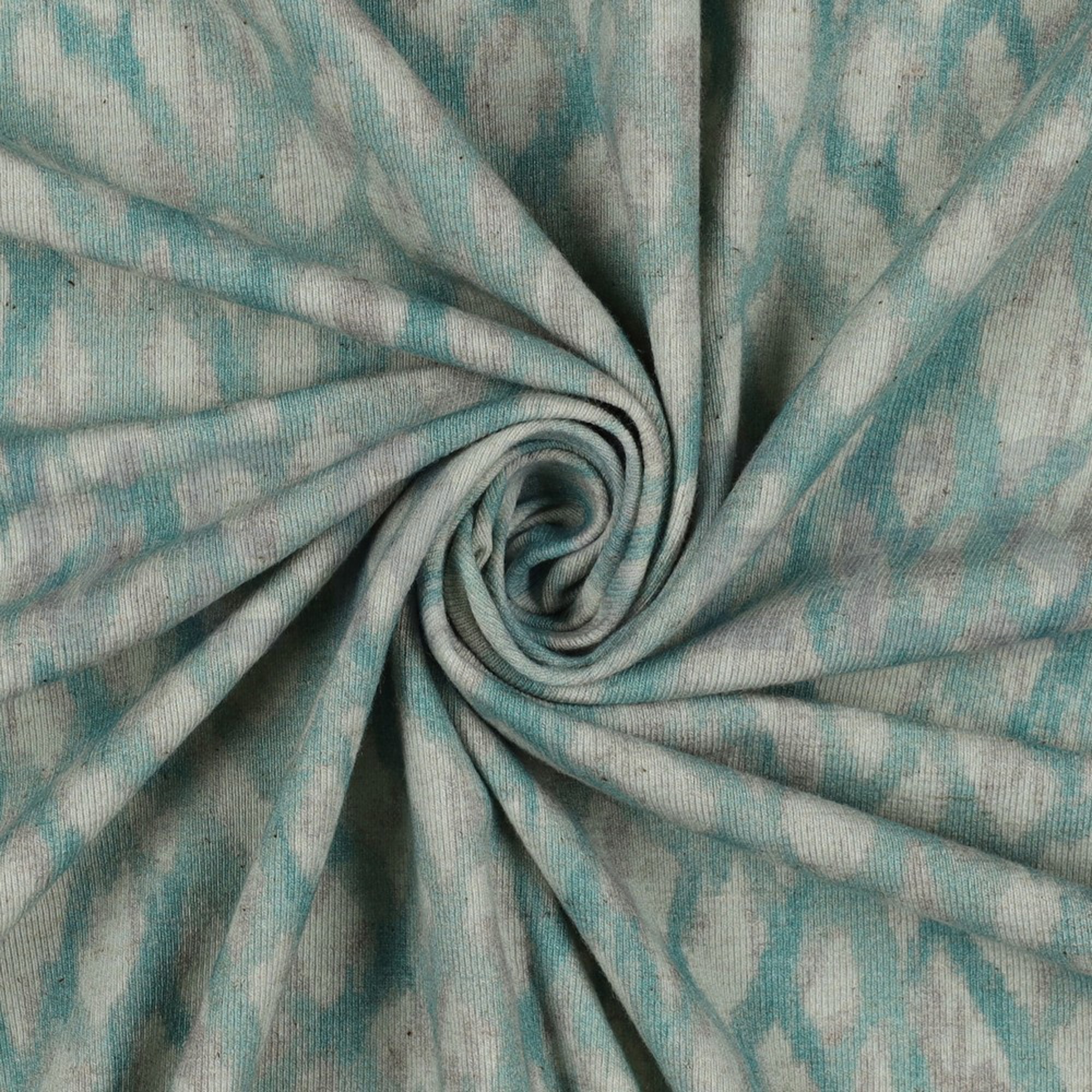 LINEN JERSEY DIGITAL ANIMAL SKIN MINT (high resolution) #3