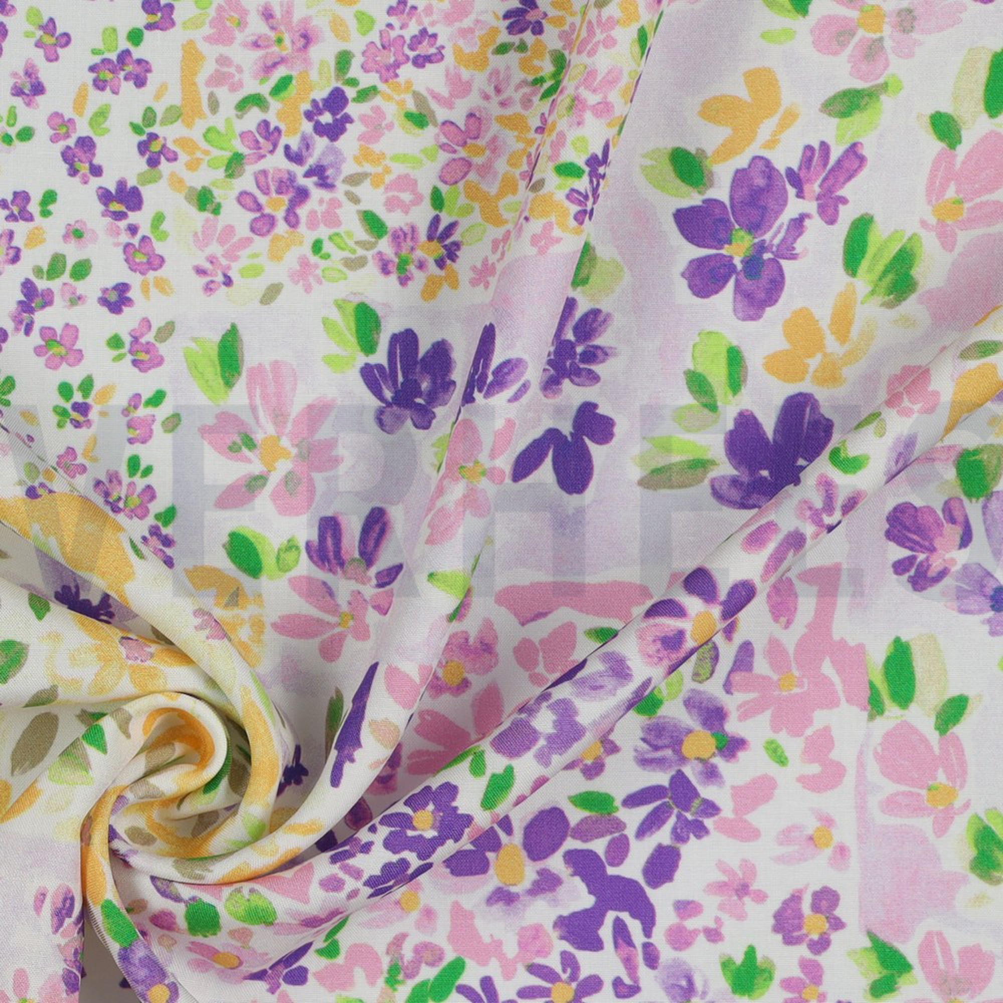 RADIANCE DIGITAL PATCHWORK FLOWERS GRAPE / LEMON (high resolution) #3
