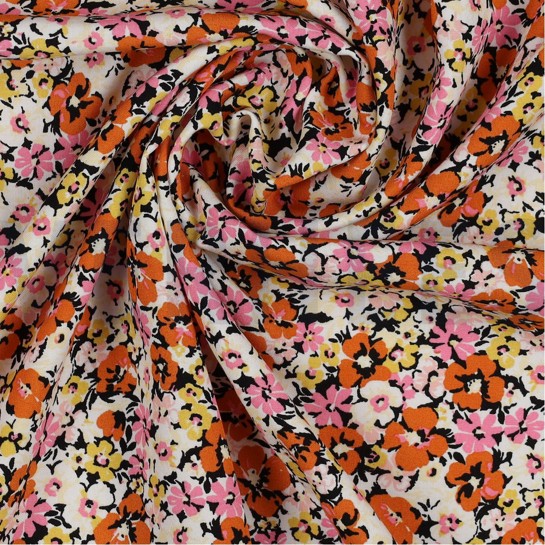VISKOSE RADIANCE BLUMEN ORANGE #7