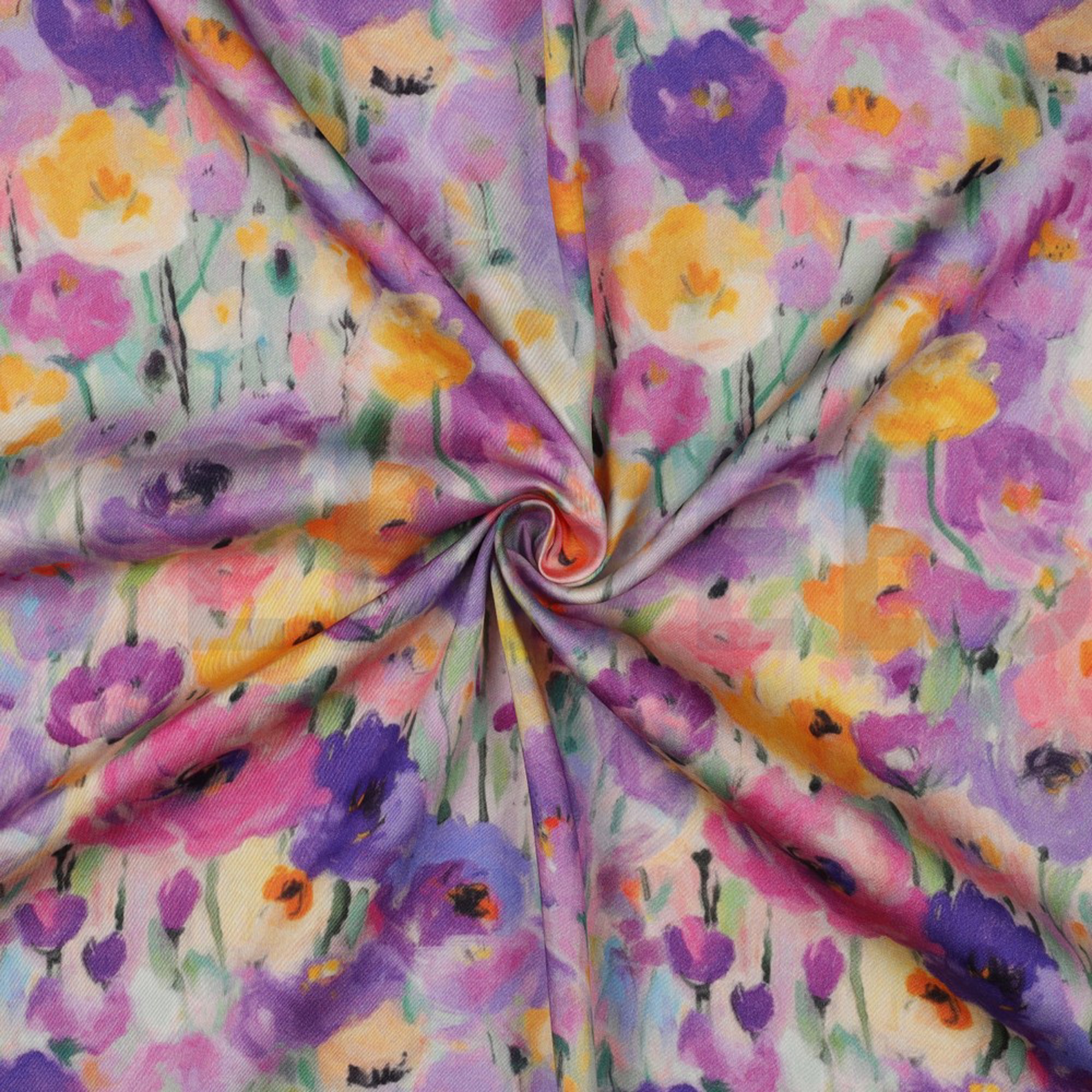 VISCOSE SATIN DIGITAL FLOWERS LAVENDER (high resolution) #3