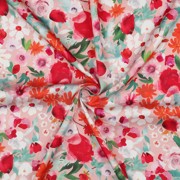 VISCOSE SATIN DIGITAL FLOWERS LIGHT PINK (thumbnail) #3