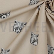 FINE POPLIN DIGITAL RED PANDA SAND (thumbnail) #3