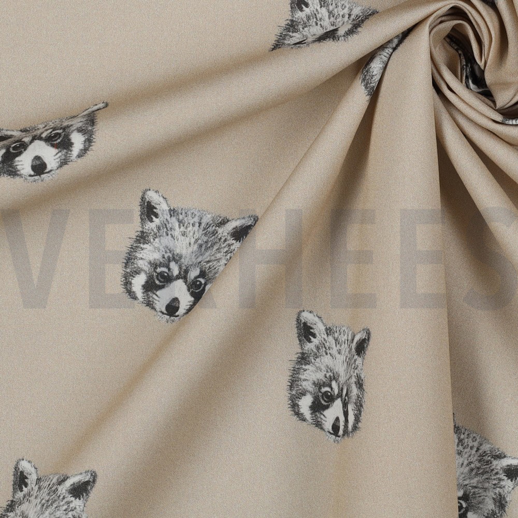 FINE POPLIN DIGITAL RED PANDA SAND (high resolution) #3