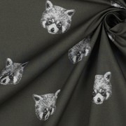 FINE POPLIN DIGITAL RED PANDA SEAWEED (thumbnail) #3