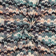 VISCOSE JERSEY DIGITAL GEOMETRIC GREEN (thumbnail) #3