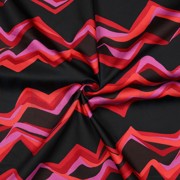 COTTON SATIN ABSTRACT DARK RED (thumbnail) #3