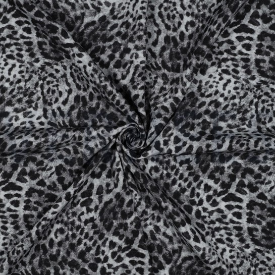 LENZING™ ECOVERO™ DIGITAL ANIMAL SKIN BLACK #7