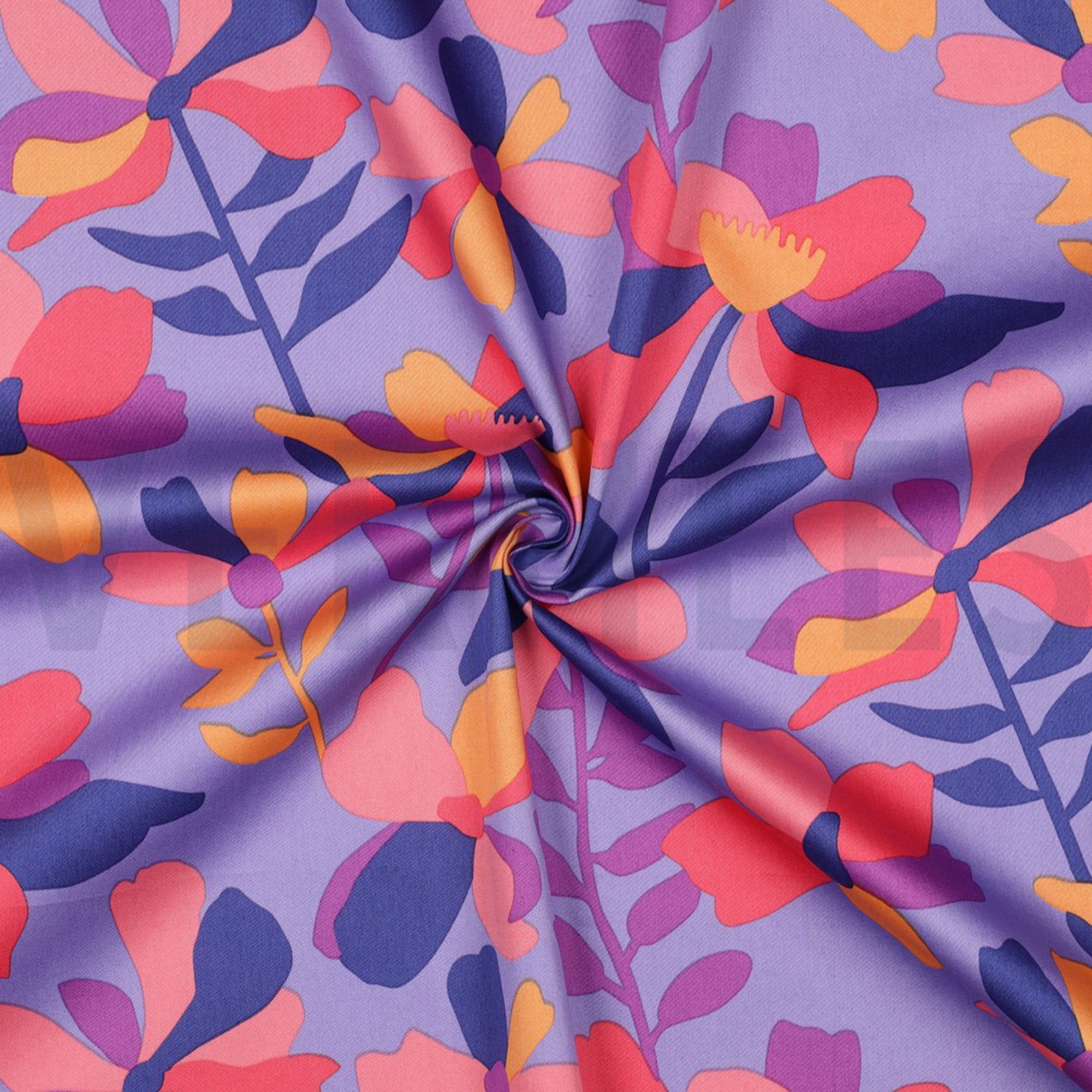 COTTON SATIN CLOVERDALE NERIDA HANSEN SKY BLUE (high resolution) #3