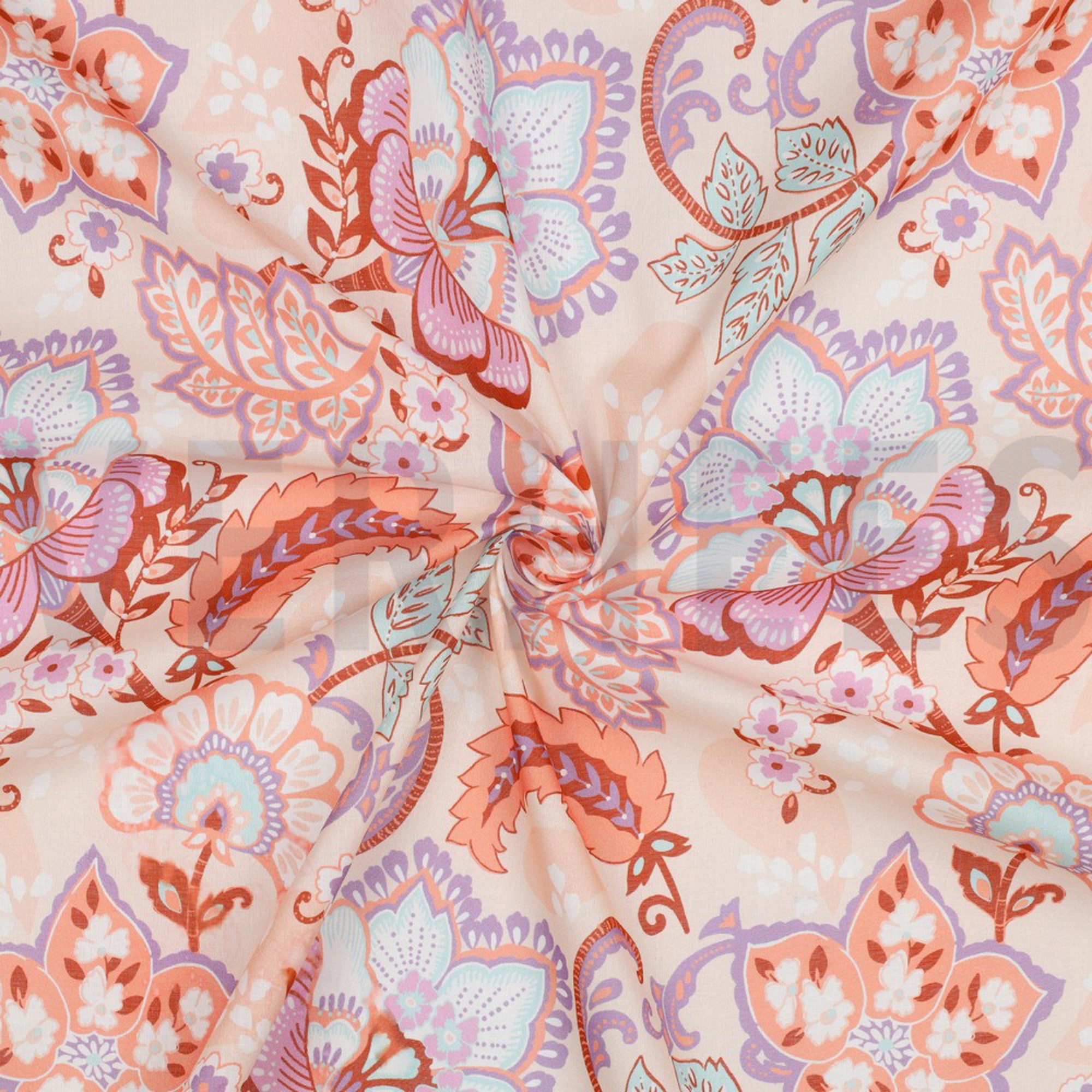 COTTON VOILE STELLA NERIDA HANSEN CORAL (high resolution) #3