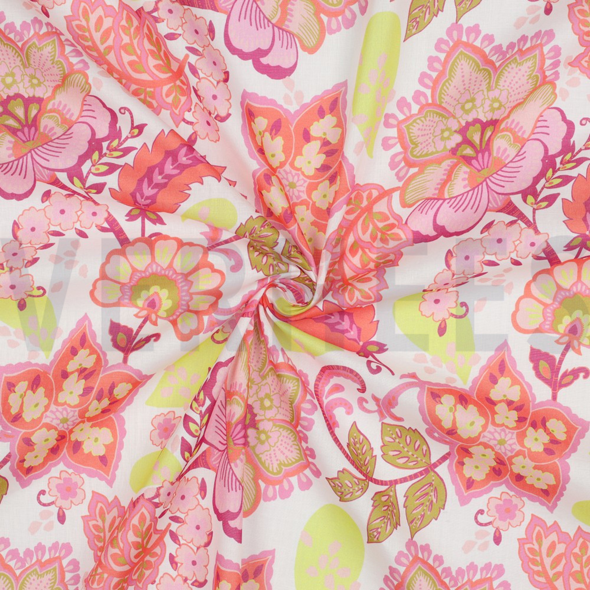 COTTON VOILE STELLA NERIDA HANSEN BRIGHT PINK (high resolution) #3
