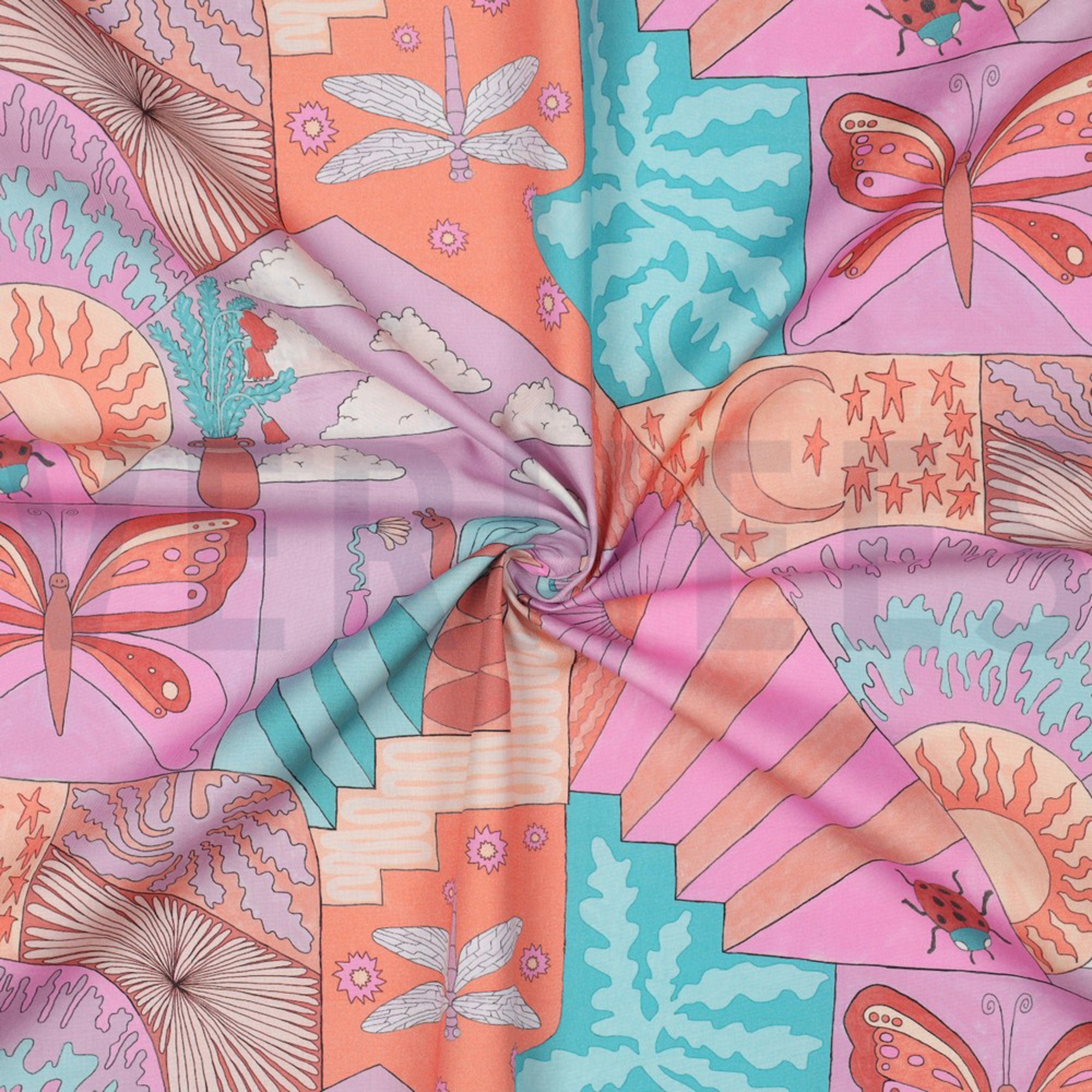 FINE POPLIN DIGITAL LITTLE CREATURES NERIDA HANSEN MINT (high resolution) #3