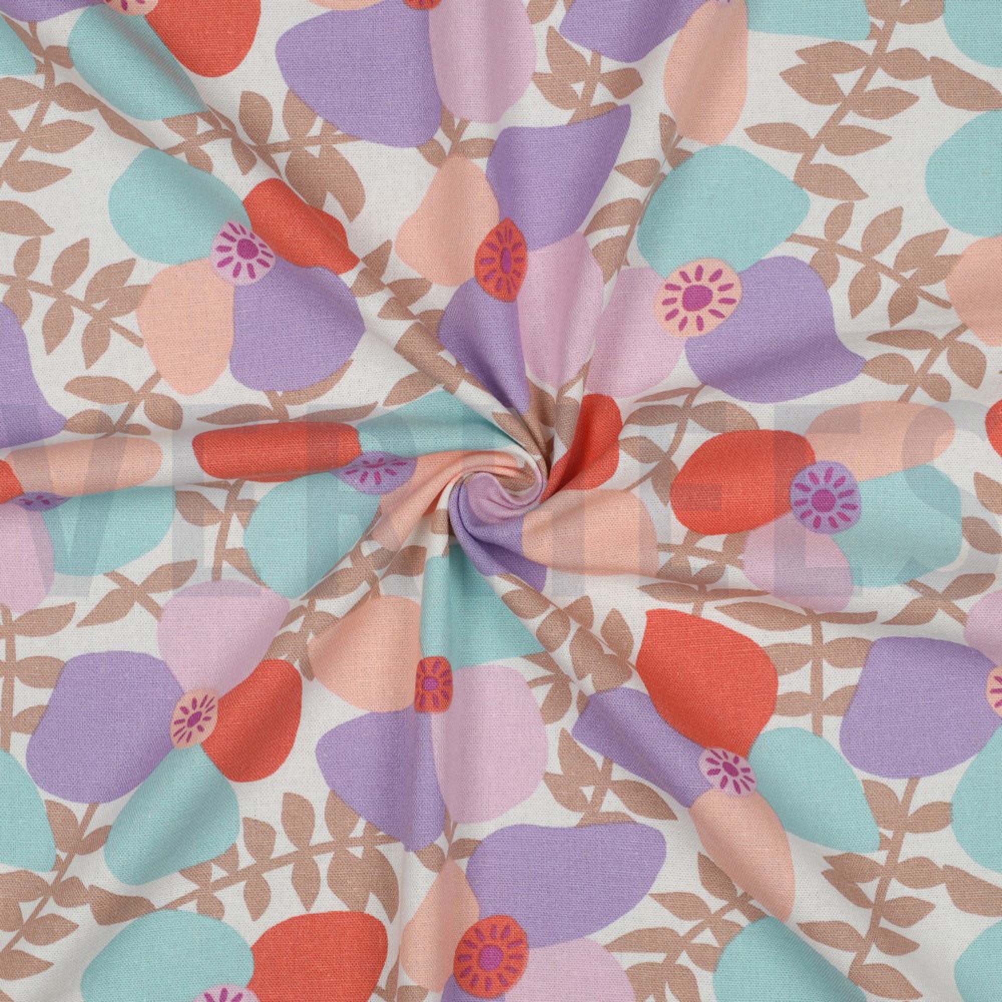 LINEN VISCOSE LEMA POPPIES NERIDA HANSEN OFF-WHITE (high resolution) #3
