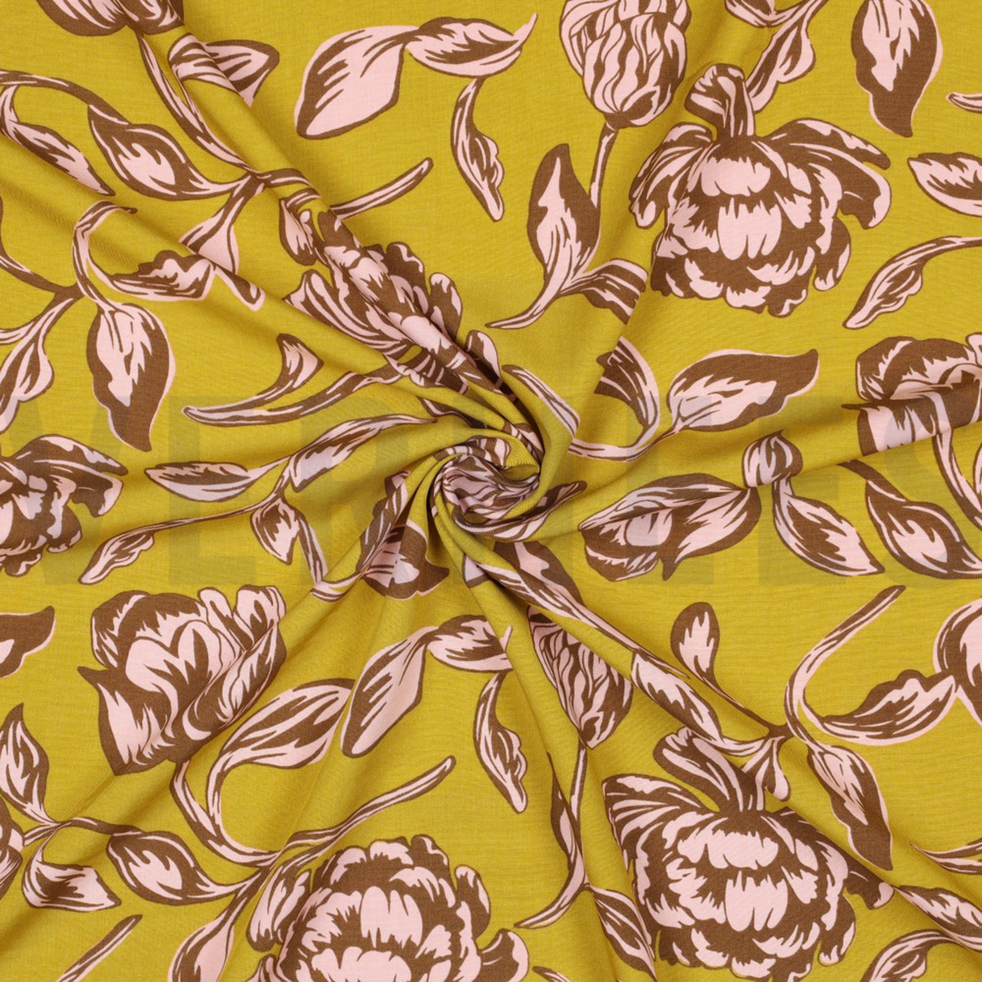 LENZING ECOVERO FLOWERS OCHRE (high resolution) #3