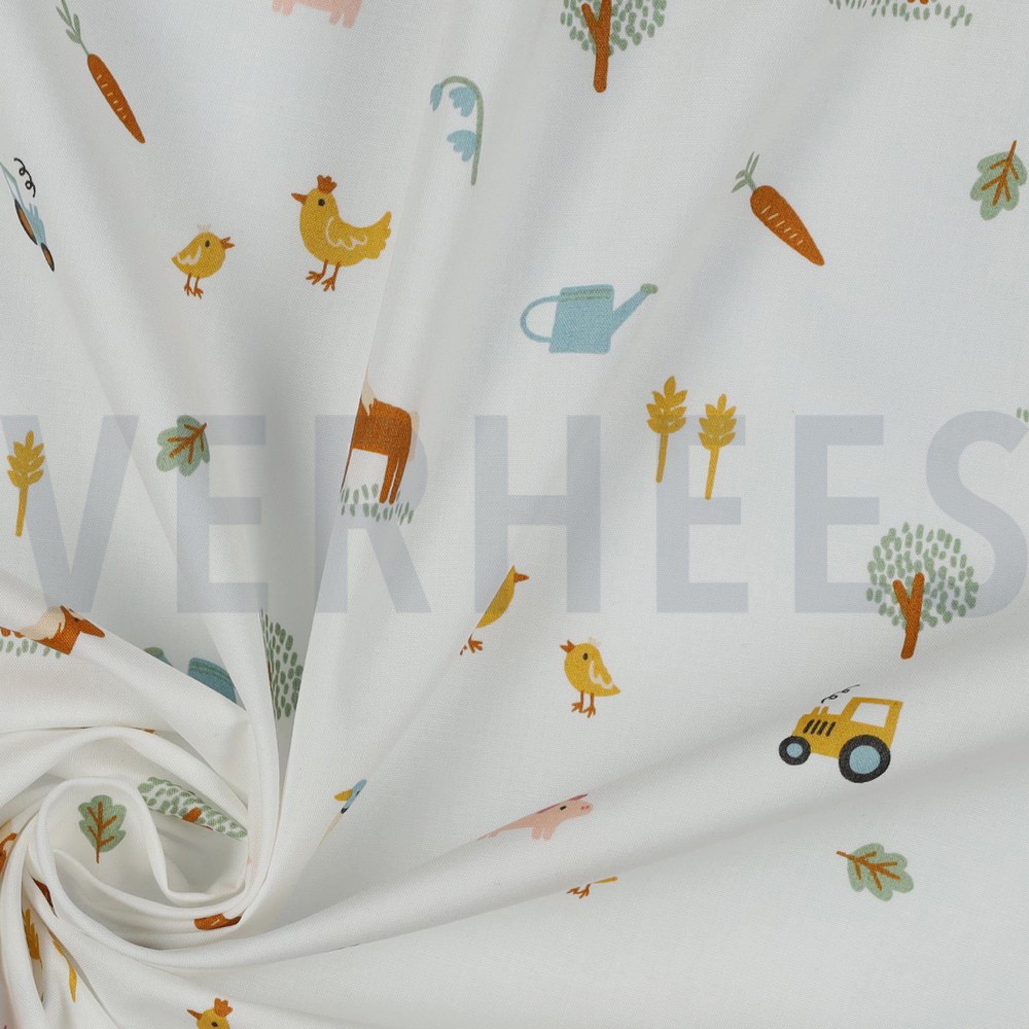 FINE POPLIN FARM LIFE WHITE (high resolution) #3