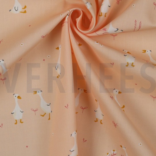 BAUMWOLLE POPELINE GANS PUDER #7