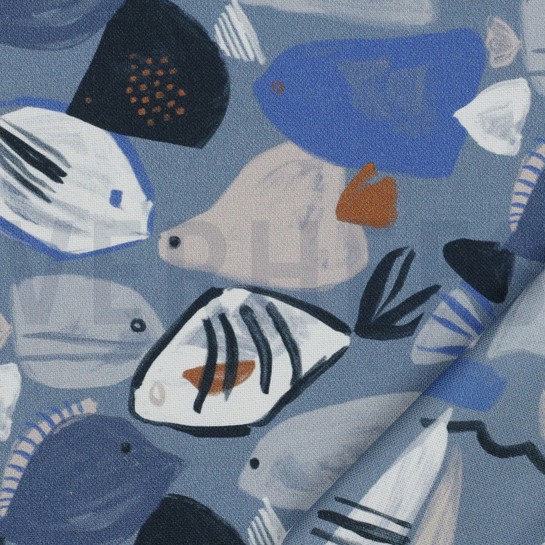 TOILE DÉCORATION DIGITAL MARITIME JEAN BLEU #7