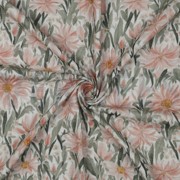 DOUBLE GAUZE DIGITAL FLOWERS WHITE (thumbnail) #3