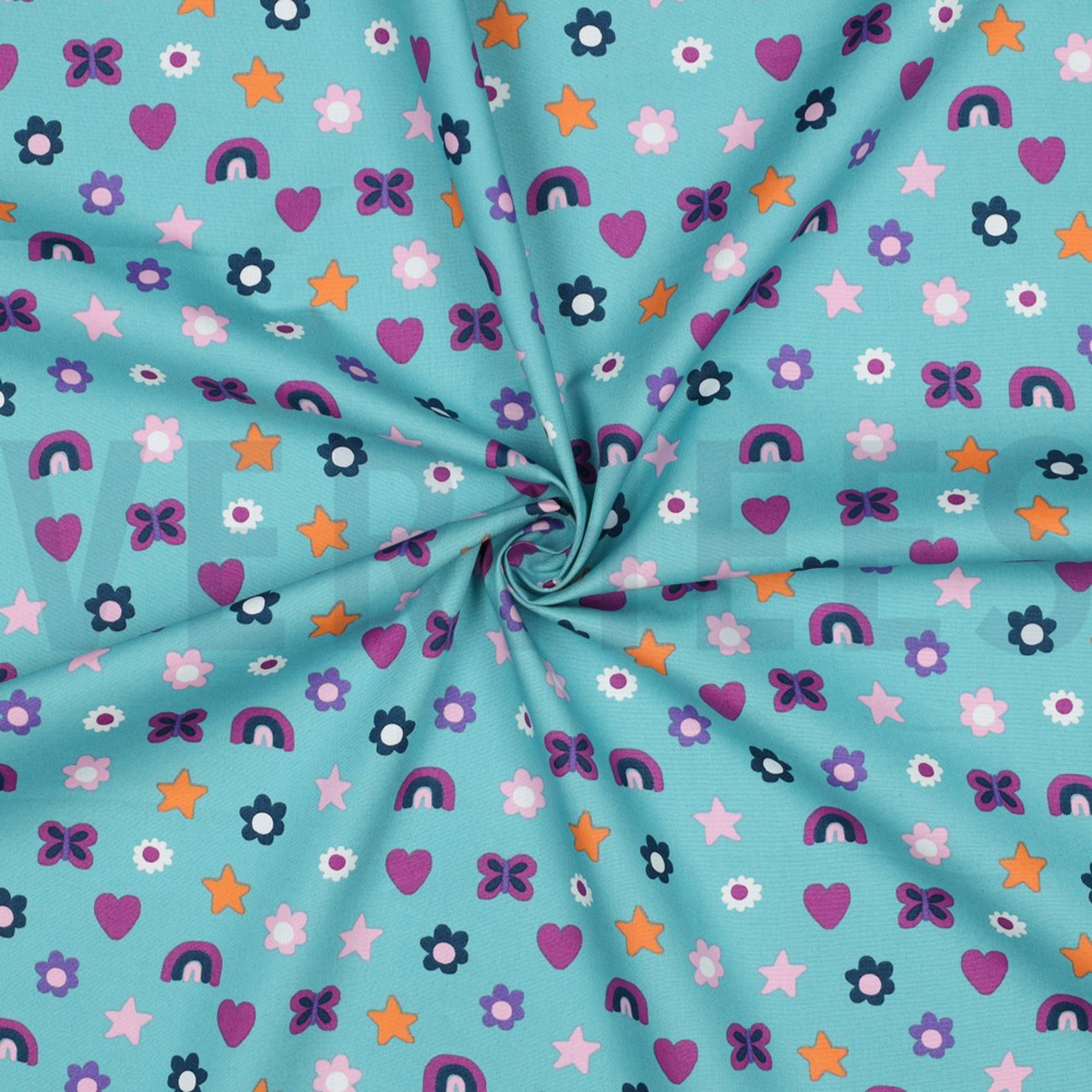 FINE POPLIN LOVE LIGHT PETROL (high resolution) #3