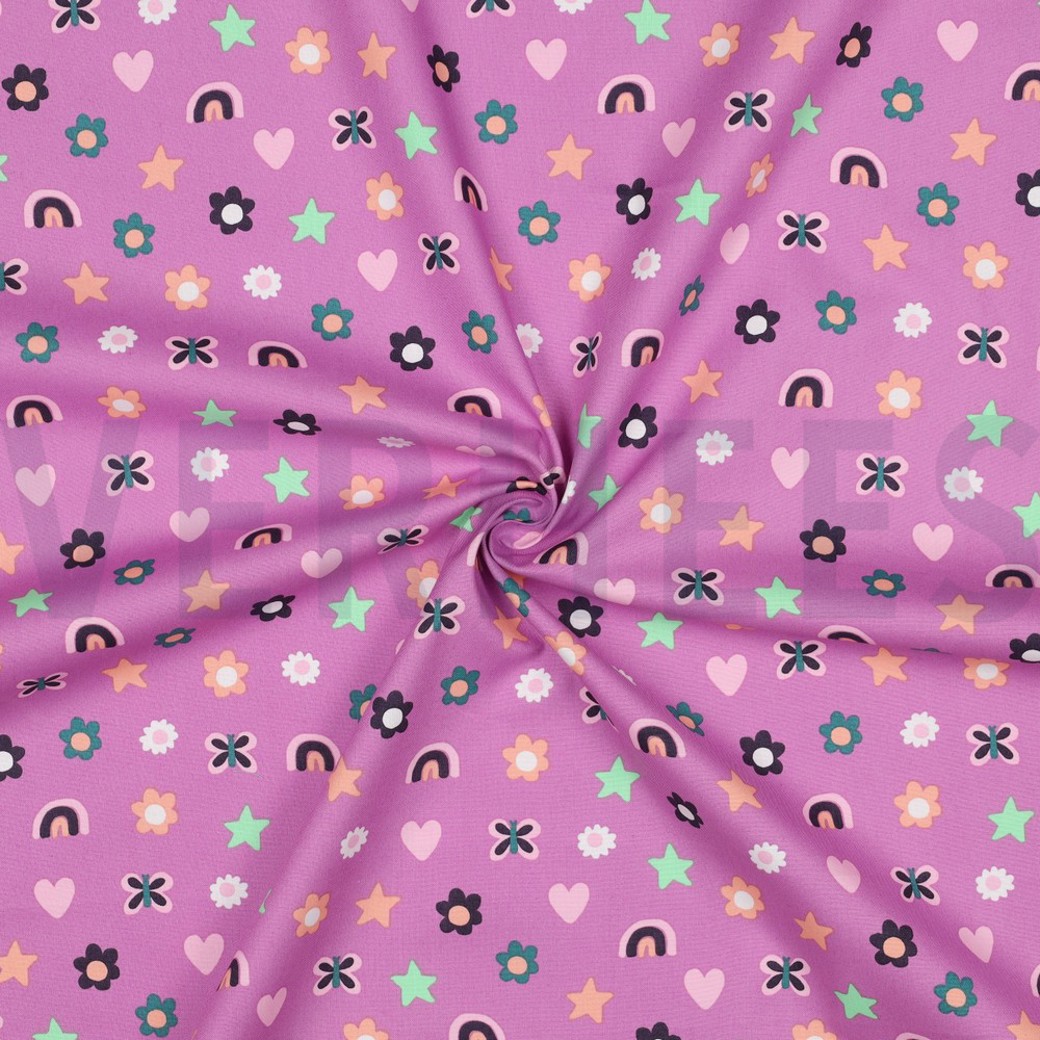 FINE POPLIN LOVE MAUVE #3