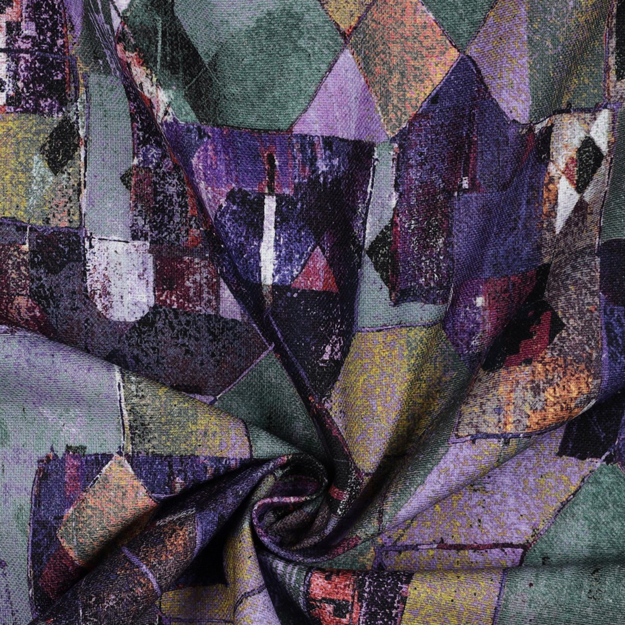 CANVAS DIGITAL GEOMETRIC AUBERGINE (high resolution) #3