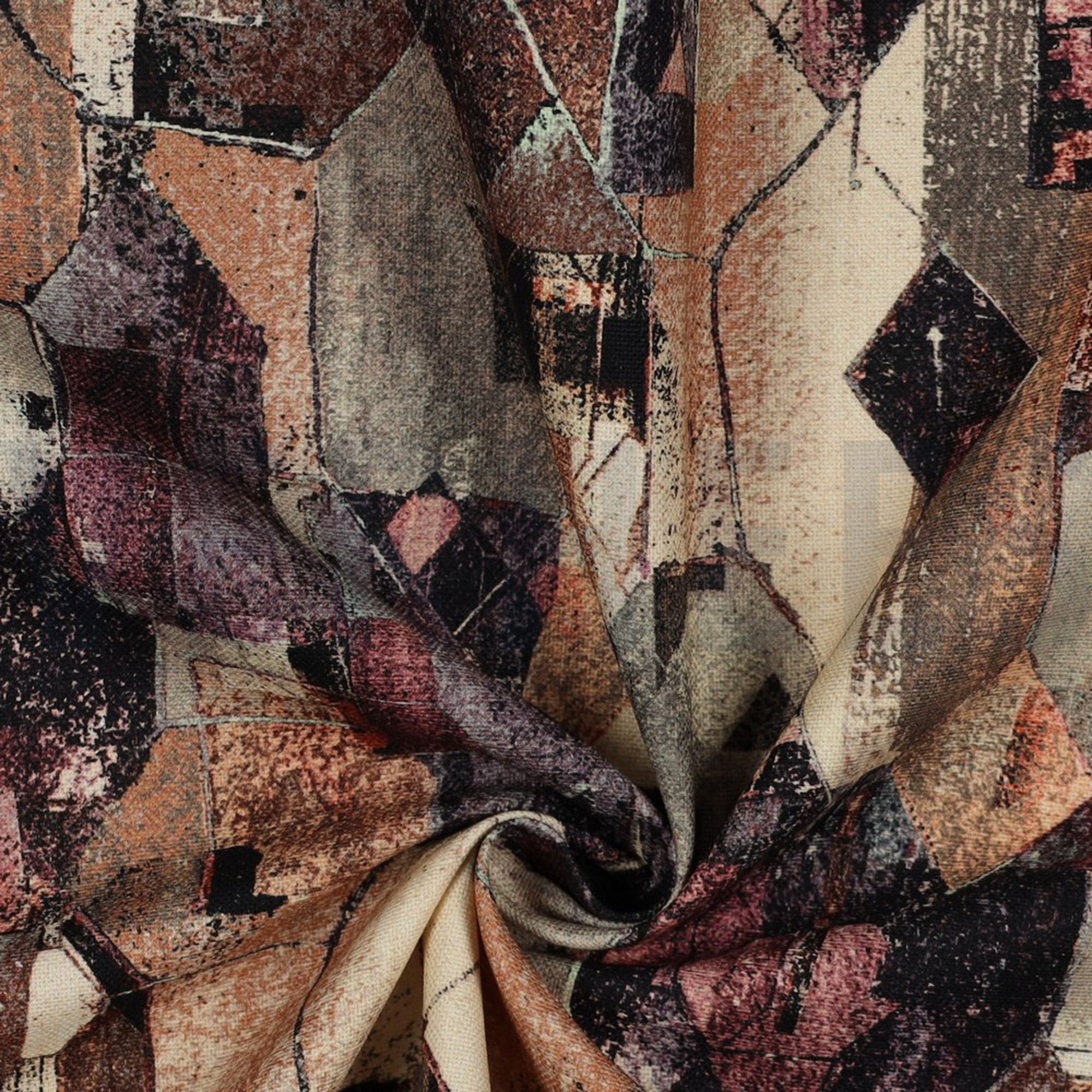 CANVAS DIGITAL GEOMETRIC BROWN (high resolution) #3