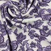 SWEAT MELANGE FLOWERS ECRU MELANGE-PURPLE (thumbnail) #3