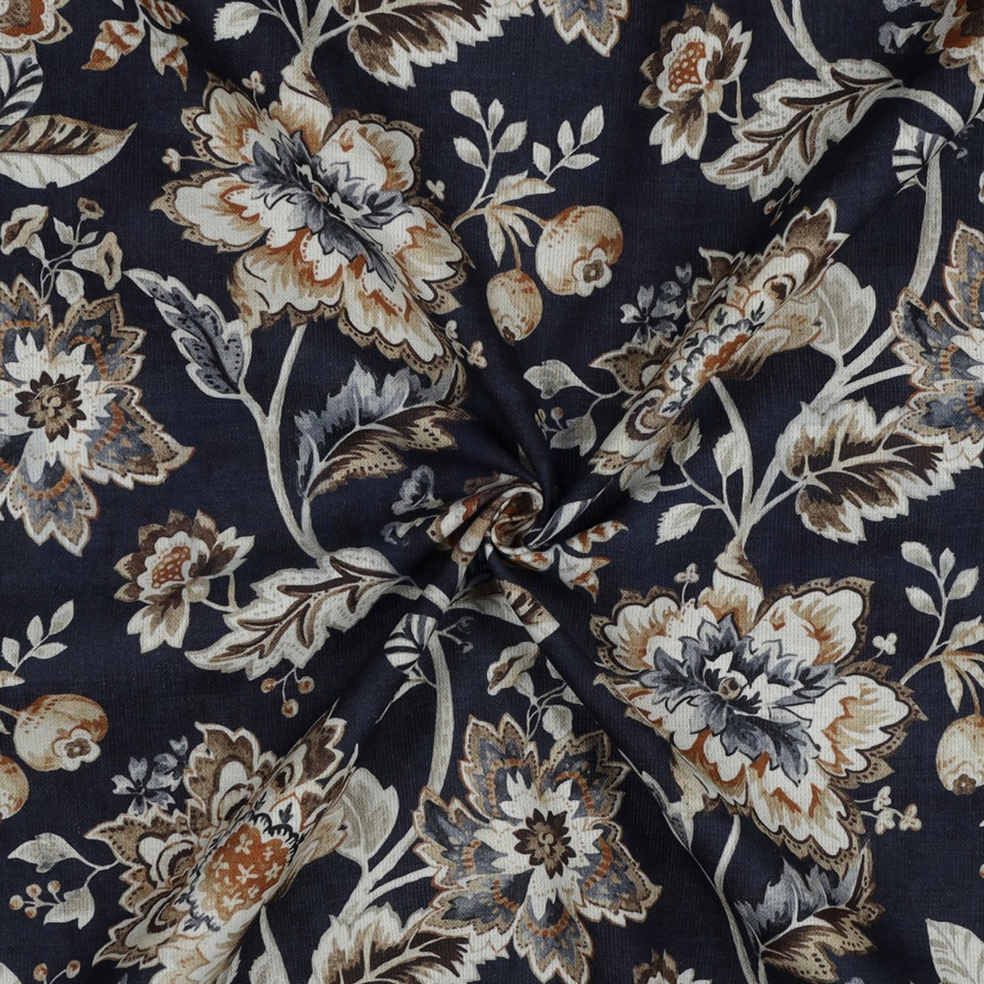 CANVAS DIGITAL FLOWERS NAVY (high resolution) #3