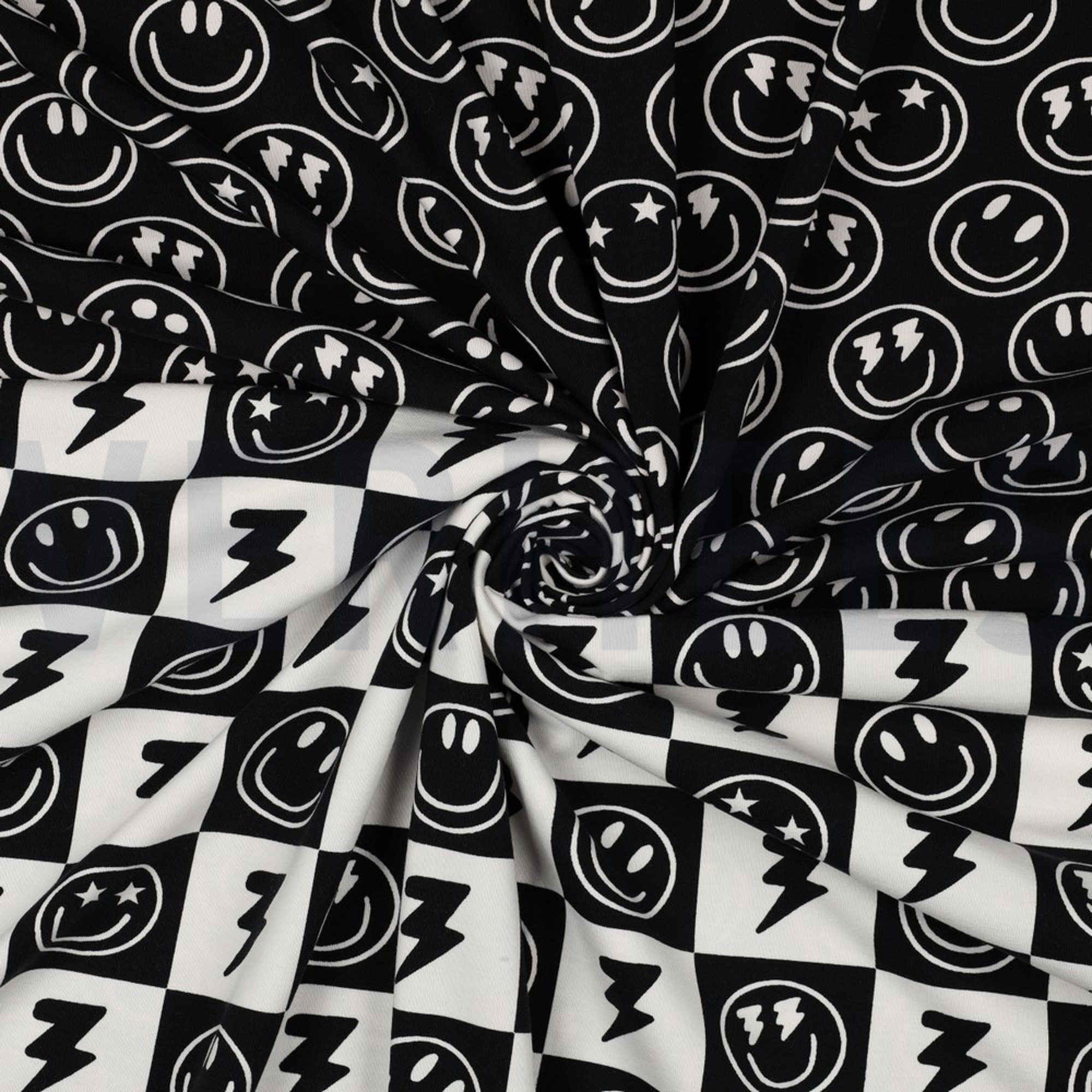 JERSEY HAPPY FACES BLACK (high resolution) #3