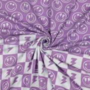 JERSEY HAPPY FACES LAVENDER (thumbnail) #3